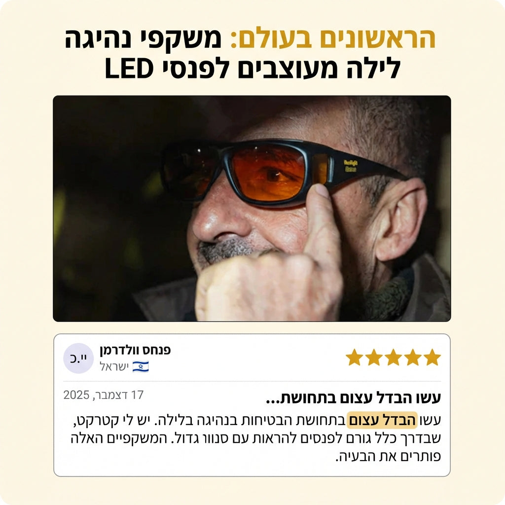 נהיגת לילה ללא סנוור: הטכנולוגיה האופטית שמשנה את התמונה בכביש